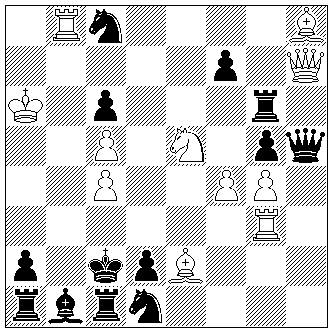 wKa6, wDh7, wTb8g3, wLe2h8, wSe5, wBc4c5f4g4,
   sKc2, sDh5, sTa1c1g6, sLb1, sSc8d1, sBa2c6d2f7g5