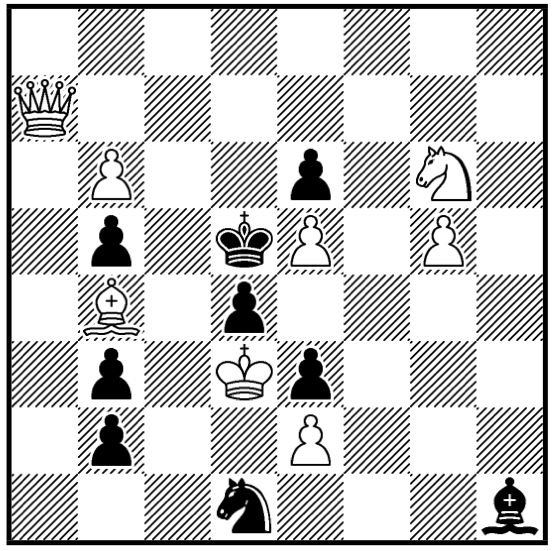 wKd3, wDa7, wLb4, wSg6, wBb6e2e5g5,
  								sKd5, sLh1, sSd1, sBb2b3b5d4e3e6