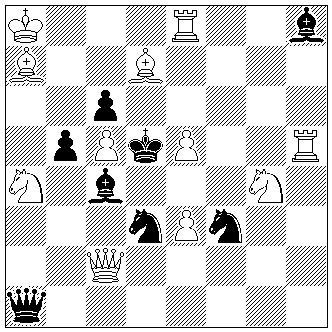 wKa8, wDc2, wTe8h5, wLa7d7, wSa4g4, wBc5e3e5, sKd5, sDa1, sLc4h8, sSd3f3, sBb5c6